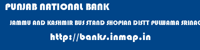 PUNJAB NATIONAL BANK  JAMMU AND KASHMIR BUS STAND SHOPIAN DISTT PULWAMA SRINAGAR    banks information 